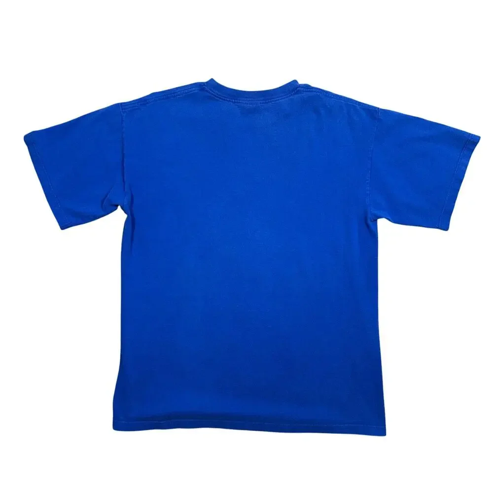 Vintage Y2K Adidas Big Logo T-Shirt Men’s Medium Blue Hip Hop Skate Tee